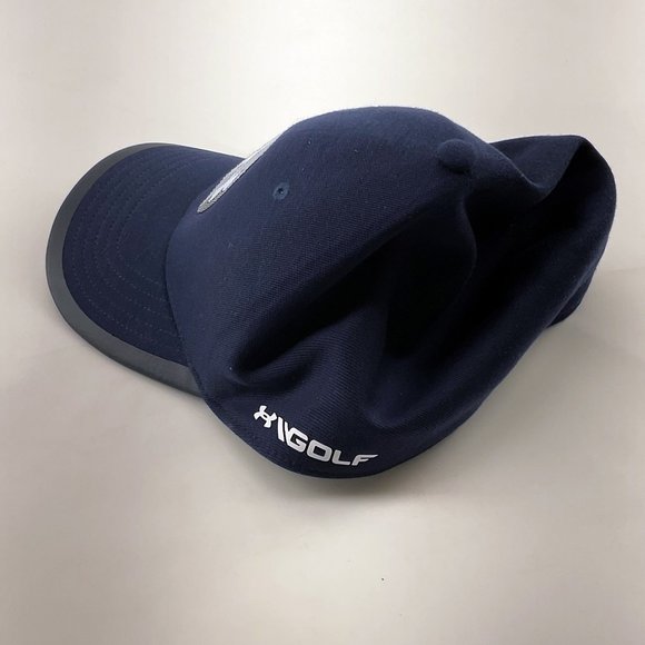 Under Armour Dark Blue Golf Cap - Elastic Adjustment - Picture 2 of 5
